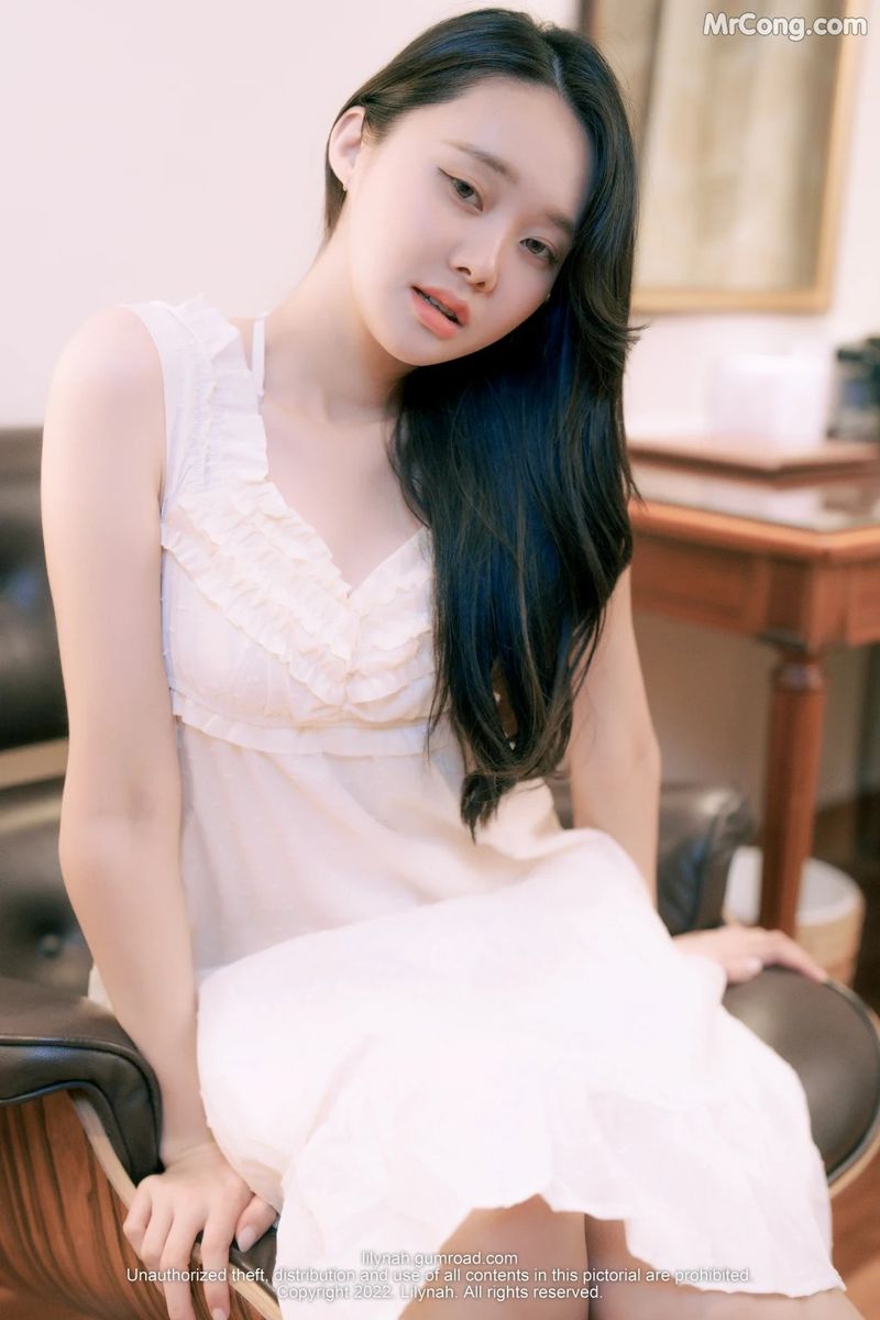 [Lilynah] Корейская нежная девушка в прозрачном нижнем белье, знойная мастурбация, фото - Inah