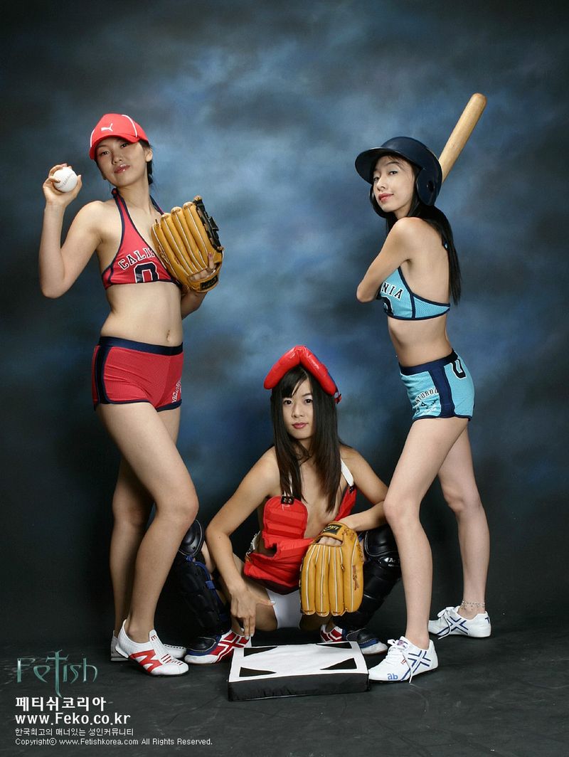 韩国女棒球运动员