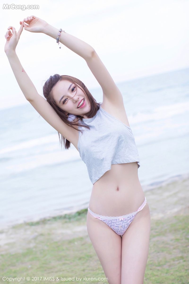 IMiss Guangdong Suo 모델 홈 섹시하고 섹시한 몸매 전시회 사진 - Liu Yining