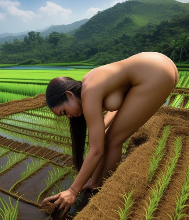 AI beauty, the weather is too hot to work in the field, I can't wear clothes