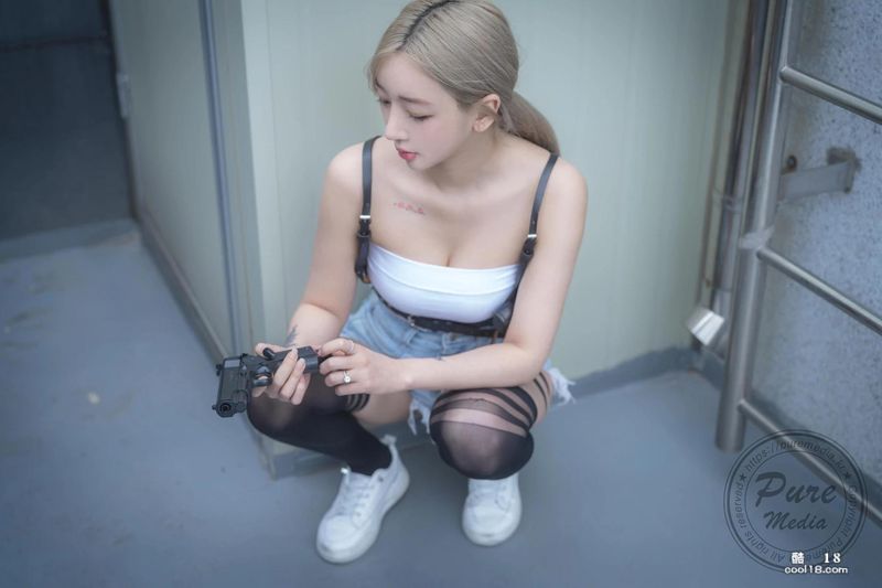[Jia 지아] Korean blonde girl with long legs and fair skin, the more you look at her, the more exciting she becomes...